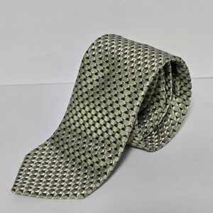 Banana Republic Green Patterned Men's 💯 Silk Tie